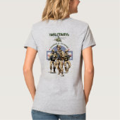 国の守護者 | 女性Vネック Tシャツ (裏面)