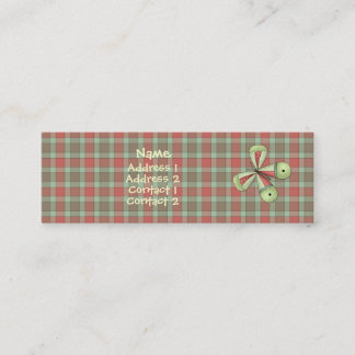 国の庭の蝶Profilecard スキニー名刺