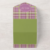 国の庭園の結婚式 オールインワン招待状 (外側)