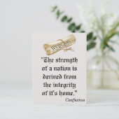 国の強み民主党の投票!ポストカード ポストカード (スタンド正面)