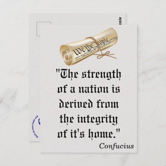 国の強み民主党の投票！ポストカード ポストカード (正面/裏面)