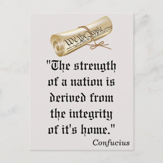 国の強み民主党の投票!ポストカード ポストカード (正面)