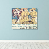 国の必要に応える陸上の少女|過去記事 キャンバスプリント (インサイチュ (ウッドフロア))