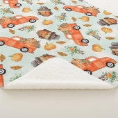 国の感謝祭 – シームレスなパターンプリント シェルパブランケット (3/4)