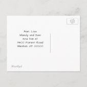 国の新しい住所はがきに移動 案内ポストカード (裏面)