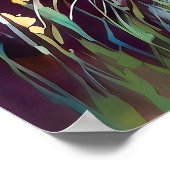 国の景観水絵を描色 ポスター (角)