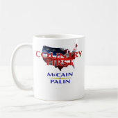 国の最初のMcCain Palinの2008年のコーヒー・マグ コーヒーマグカップ (左)
