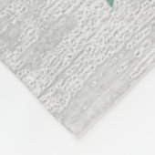 国の木製の素朴な冬花の居心地のよい家族のギフト フリースブランケット (角)