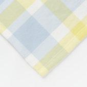 国の格子縞のパステル調のベビーシャワーのお母さんの乳児 フリースブランケット (角)