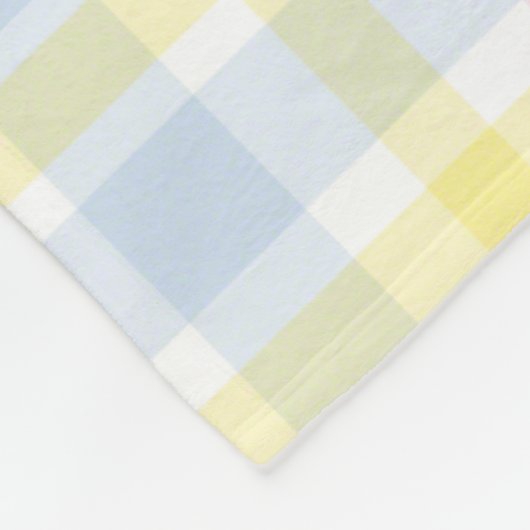 国の格子縞のパステル調のベビーシャワーのお母さんの乳児 フリースブランケット (角)