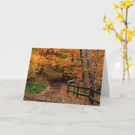 国の歩行 カード (黄色い花)