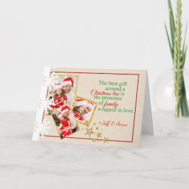 国の段フェイクボール写真クリスマスカード シーズンカード