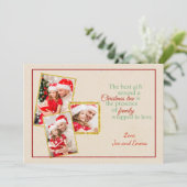 国の段フェイクボール写真クリスマスカード シーズンカード (スタンド正面)