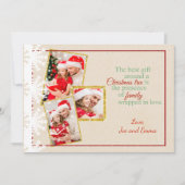 国の段フェイクボール写真クリスマスカード シーズンカード (正面)