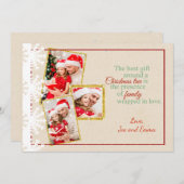 国の段フェイクボール写真クリスマスカード シーズンカード (正面/裏面)