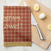 国の煉瓦マスタードのアメリカ人のMoJoのフランスのな台所 キッチンタオル (四つ折り)