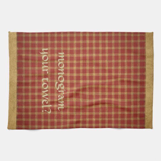 国の煉瓦マスタードのアメリカ人のMoJoのフランスのな台所 キッチンタオル (横)