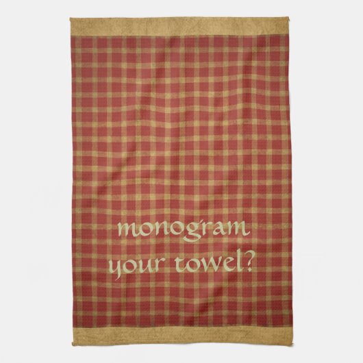 国の煉瓦マスタードのアメリカ人のMoJoのフランスのな台所 キッチンタオル (縦)