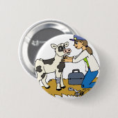 国の獣医 缶バッジ (正面&裏面)