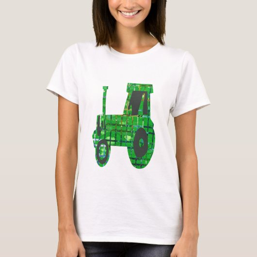 国の田園栽培者、農場トラクター Tシャツ (正面)