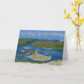 国の町 カード (黄色い花)