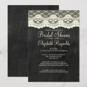 国の石板ブライダルシャワー招待状 招待状 (正面/裏面)
