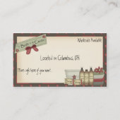 国の石鹸及びBathプロダクト名刺 名刺 (裏面)