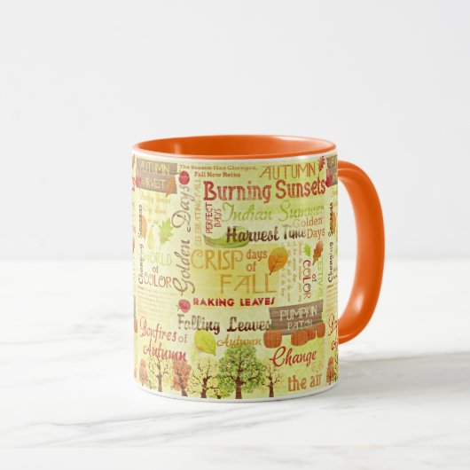 国の秋日季節 マグカップ (正面右)