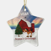 国の納屋 セラミックオーナメント (左)