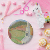 国の紙皿の教会 ペーパープレート (パーティー)