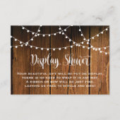 国の素朴なひもライト表示シャワーの挿入物 エンクロージャーカード (正面)