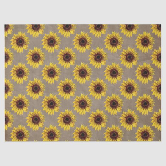 国の素朴なヒマワリの結婚祝いの覆いのティッシュ 薄葉紙 (正面)