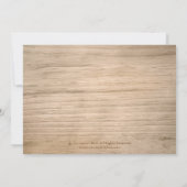 国の素朴なメーソンジャーのアジサイの結婚式 招待状 (裏面)