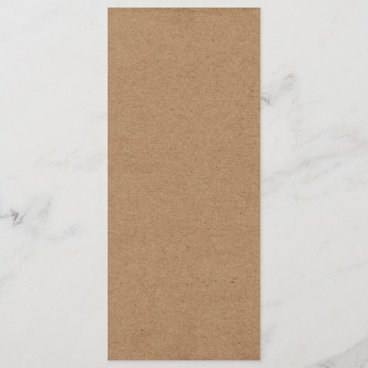 国の素朴なレースの結婚式の結婚式メニュー メニュー (裏面)