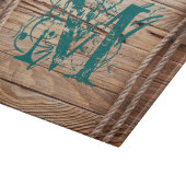 国の素朴な木製のモノグラムのガラスまな板 カッティングボード (角)