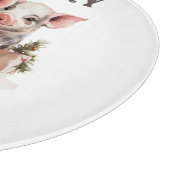 国の素朴クリスマスが待ち望む可愛い豚 カッティングボード (角)