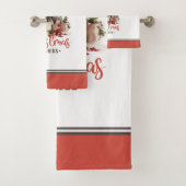 国の素朴クリスマスが待ち望む可愛い豚 バスタオルセット (インサイチュ)