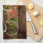 国の素朴クリスマス キッチンタオル (四つ折り)