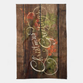 国の素朴クリスマス キッチンタオル (縦)