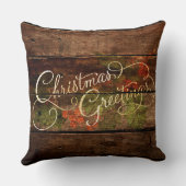 国の素朴クリスマス クッション (裏面)