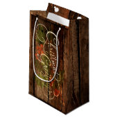 国の素朴クリスマス スモールペーパーバッグ (正面アングル)