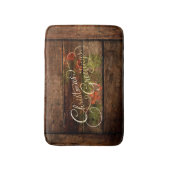 国の素朴クリスマス バスマット (正面縦)