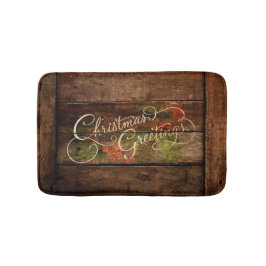 国の素朴クリスマス バスマット