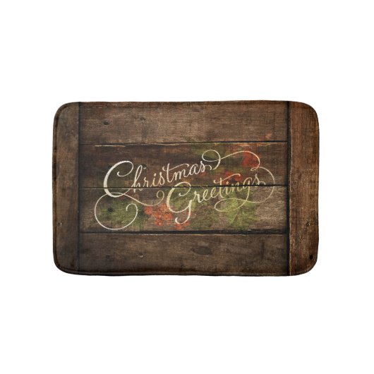 国の素朴クリスマス バスマット (正面)