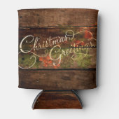 国の素朴クリスマス 缶クーラー (正面)