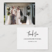 国の素朴コテージ結婚の写真 ノートカード (正面/裏面)