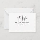 国の素朴コテージ結婚の写真 ノートカード (裏面)