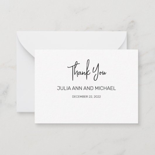 国の素朴コテージ結婚の写真 ノートカード (裏面)