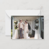 国の素朴コテージ結婚の写真 ノートカード (正面)