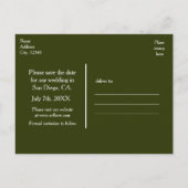 国の素朴ツリーとライ救トの日付はがき 案内ポストカード (裏面)